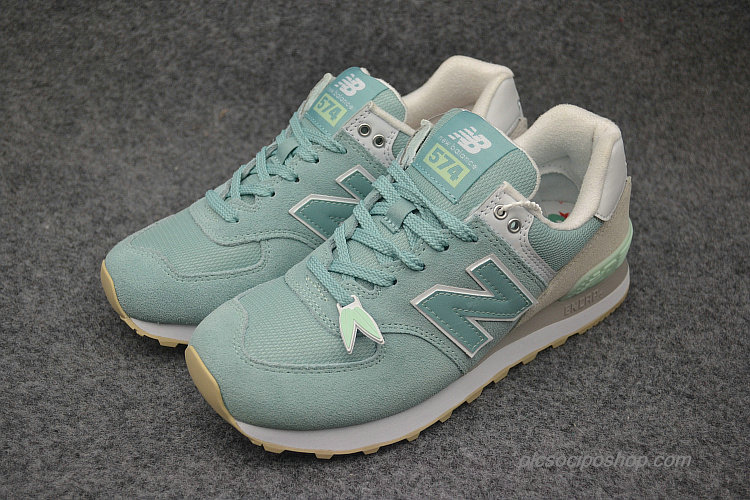 Női New Balance 574 Zöld/Khaki/Fehér Cipők (WL574TAB)