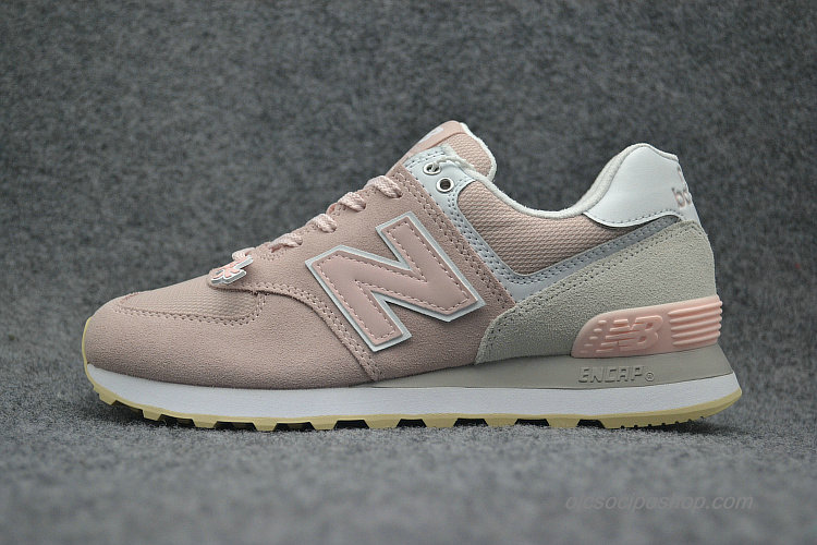 Női New Balance 574 Szürke/Világos rózsaszín Cipők (WL574TAC)