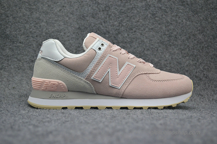 Női New Balance 574 Szürke/Világos rózsaszín Cipők (WL574TAC)