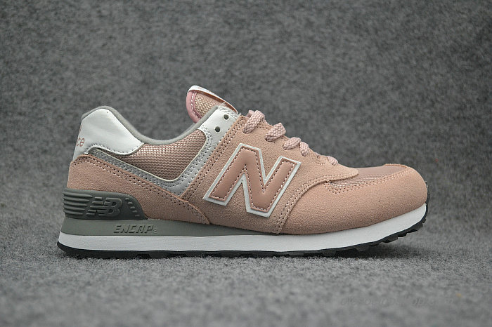 Női New Balance 574 Világos rózsaszín/Szürke Cipők (WL574UNC)