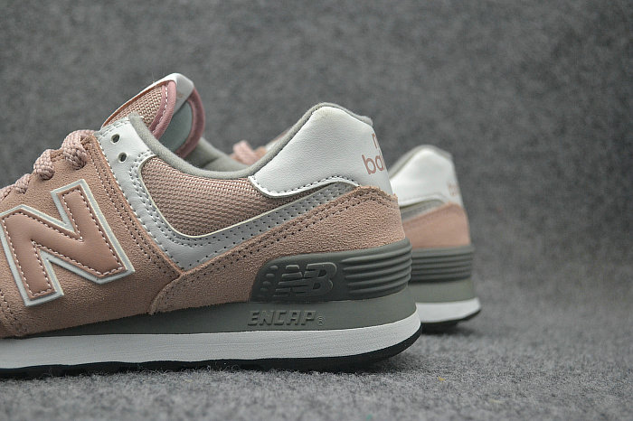 Női New Balance 574 Világos rózsaszín/Szürke Cipők (WL574UNC)