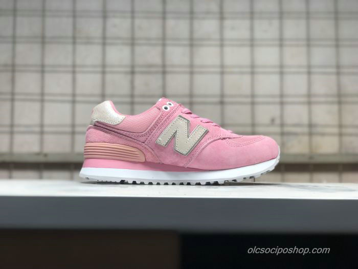 Női New Balance 574 Rózsaszín/Arany Cipők (NB574CIC)