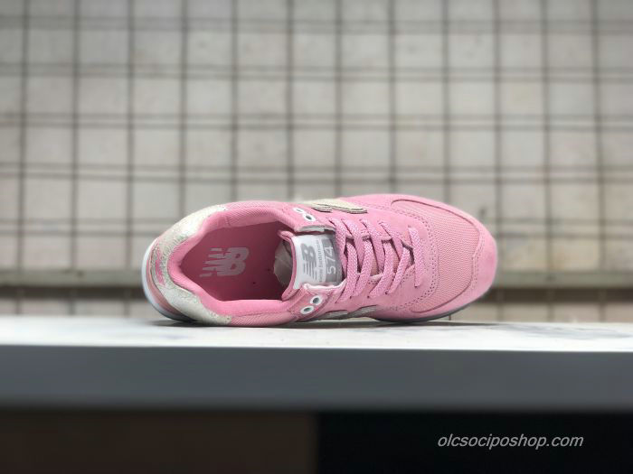 Női New Balance 574 Rózsaszín/Arany Cipők (NB574CIC)