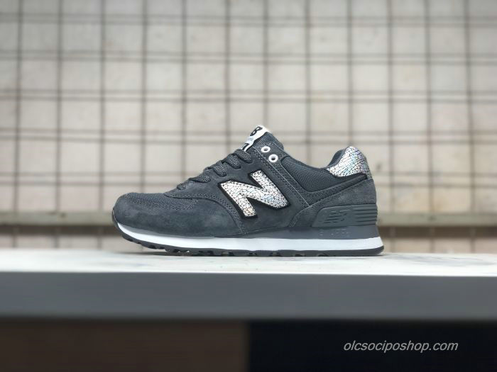 Női New Balance 574 Sötétszürke/Fehér Cipők (NB574CID)