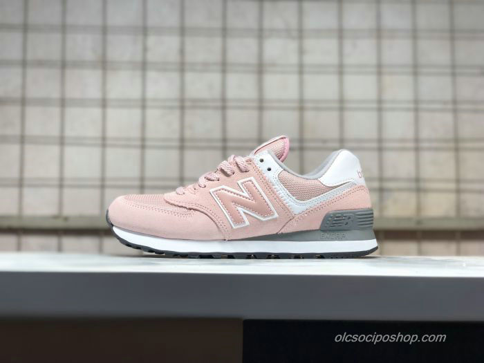 Női New Balance 574 Rózsaszín/Fehér/Szürke Cipők (NB574UNC)