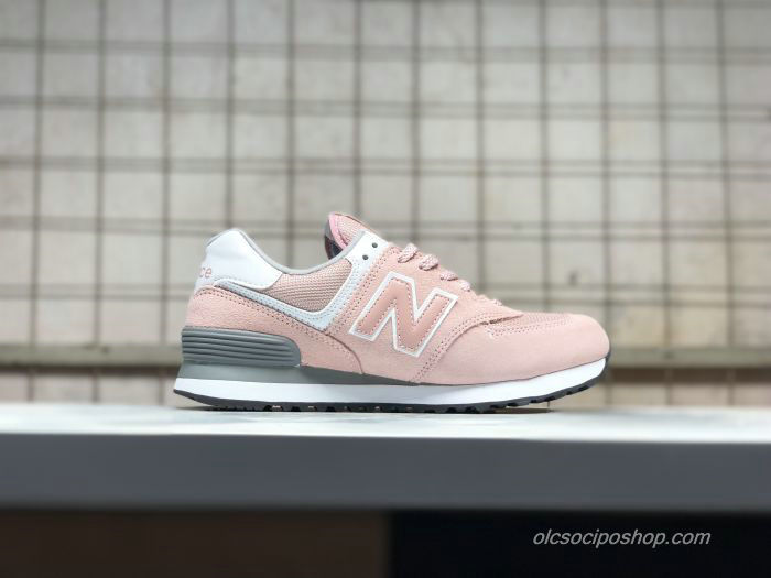 Női New Balance 574 Rózsaszín/Fehér/Szürke Cipők (NB574UNC)