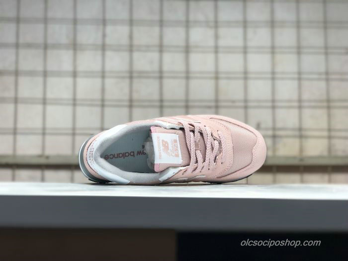 Női New Balance 574 Rózsaszín/Fehér/Szürke Cipők (NB574UNC)
