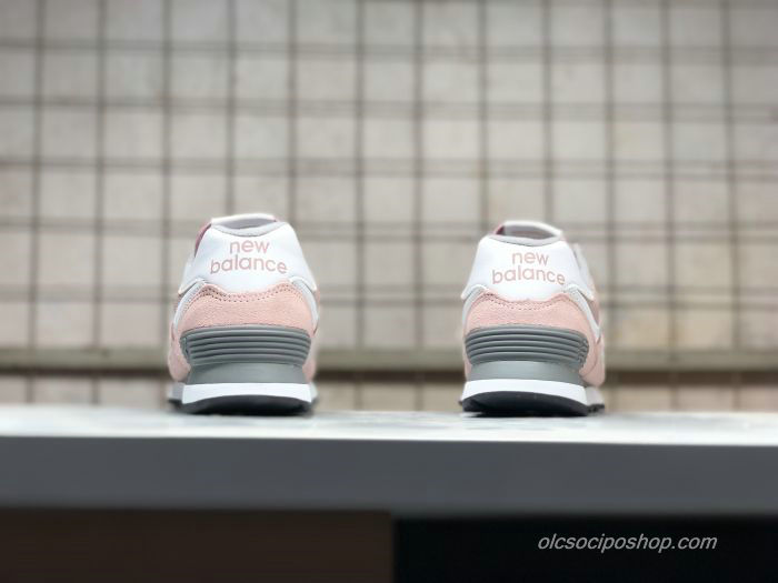 Női New Balance 574 Rózsaszín/Fehér/Szürke Cipők (NB574UNC)