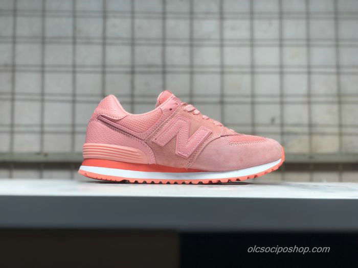 Női New Balance 574 Rózsaszín/Fehér/Piros Cipők (NB574URT)