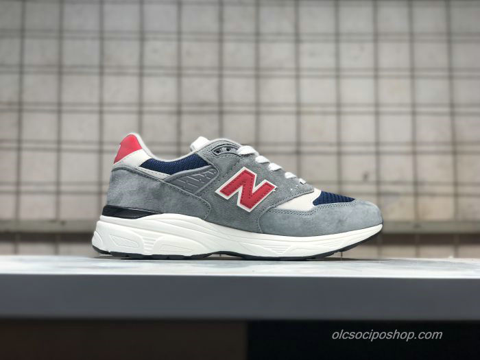 New Balance 998V2 Szürke/Sötétkék/Piros/Fehér Cipők (US998GW)