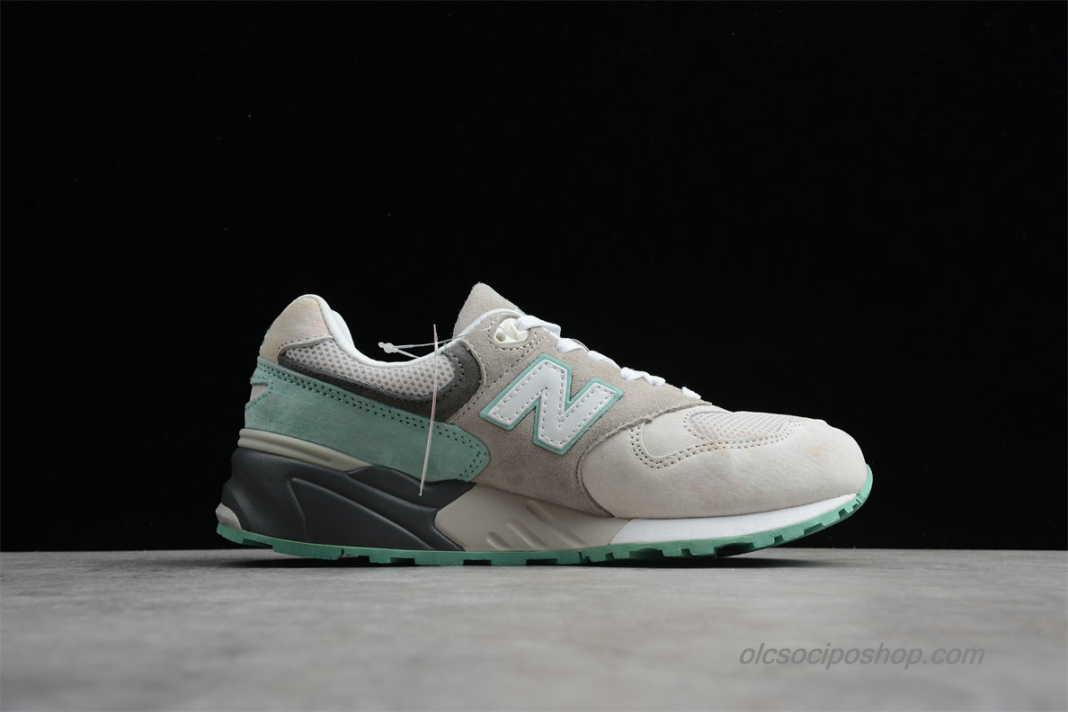 Női New Balance 999 Hamu Szürke/Zöld/Fehér Cipők (ML999KGM)