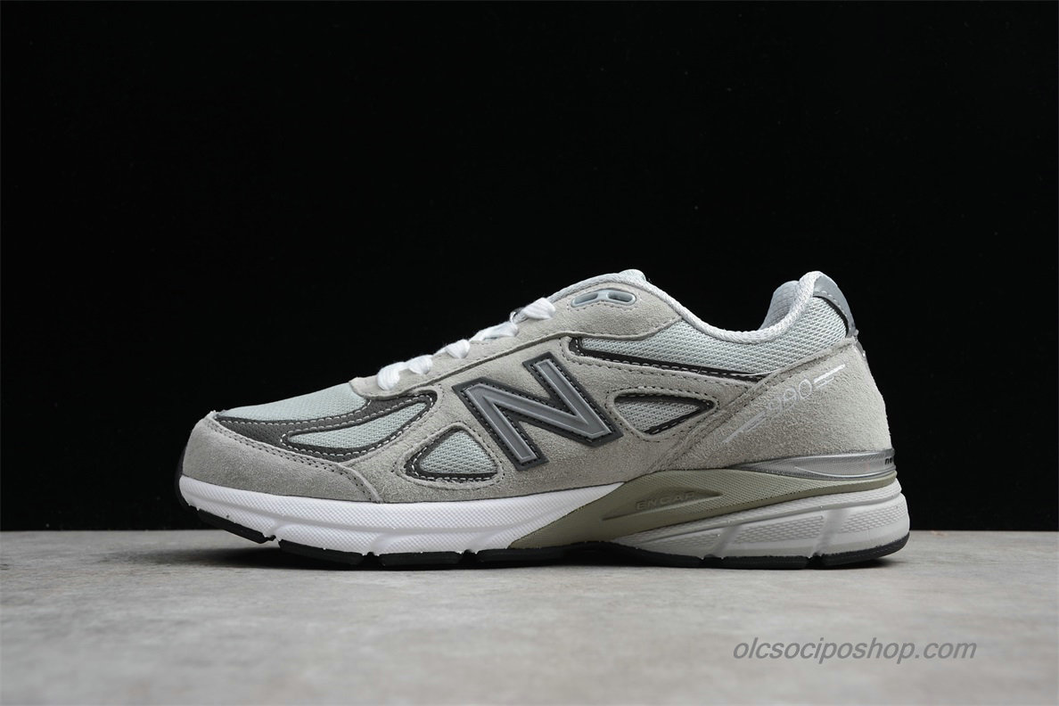 New Balance IN USA M990V4 Szürke/Fehér/Olajbogyó Cipők (M990GL4)