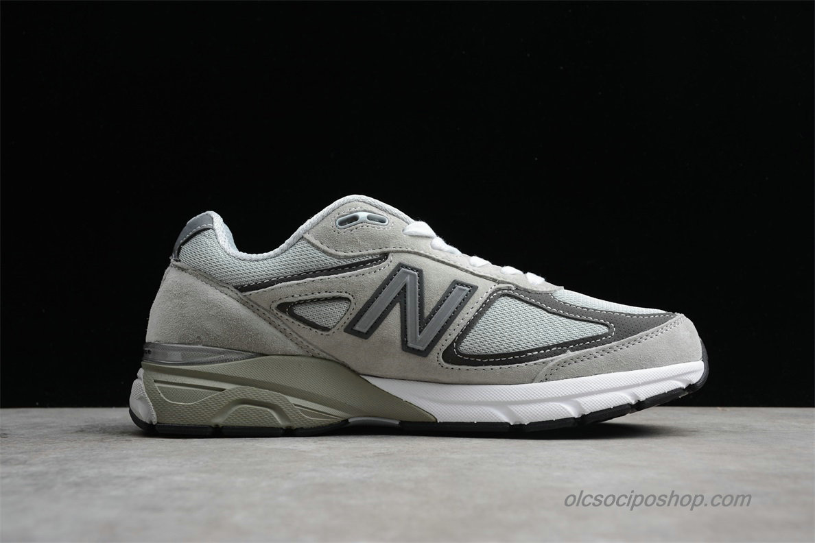 New Balance IN USA M990V4 Szürke/Fehér/Olajbogyó Cipők (M990GL4)