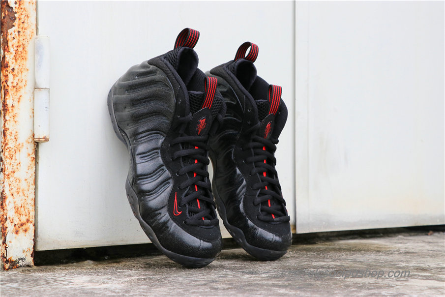 Férfi Nike Air Foamposite One Fekete/Piros Cipők (314996-901)