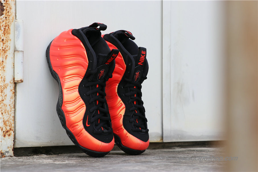 Férfi Nike Air Foamposite One Habanero Piros/Fekete Cipők (314996-603)