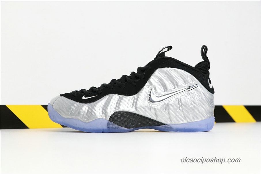 Férfi Nike Air Foamposite One Ezüst/Fekete Cipők (616750-004)