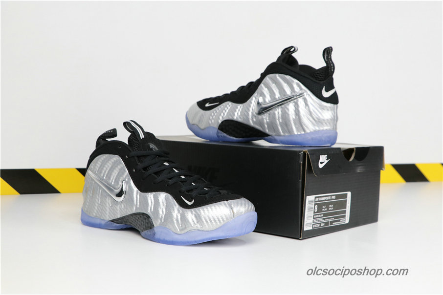 Férfi Nike Air Foamposite One Ezüst/Fekete Cipők (616750-004)