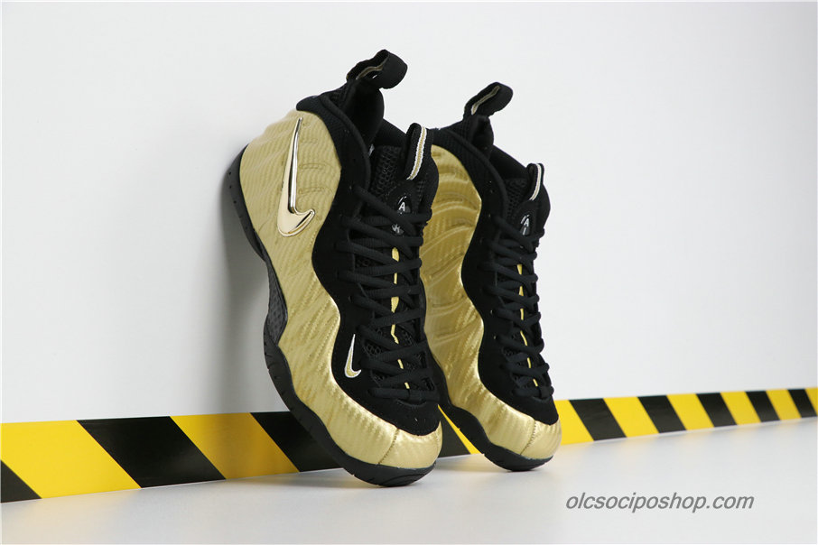 Férfi Nike Air Foamposite Pro Arany/Fekete Cipők (624041-701)