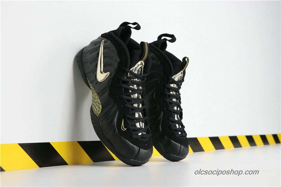 Férfi Nike Air Foamposite Pro QS Fekete/Arany Cipők (624041-009)