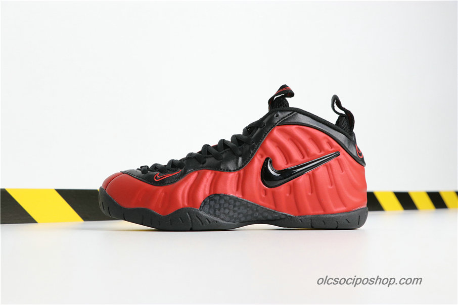 Férfi Nike Air Foamposite Pro University Piros/Fekete Cipők (624041-604)