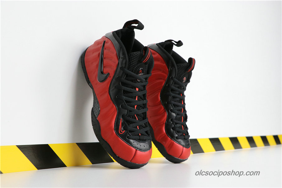 Férfi Nike Air Foamposite Pro University Piros/Fekete Cipők (624041-604)