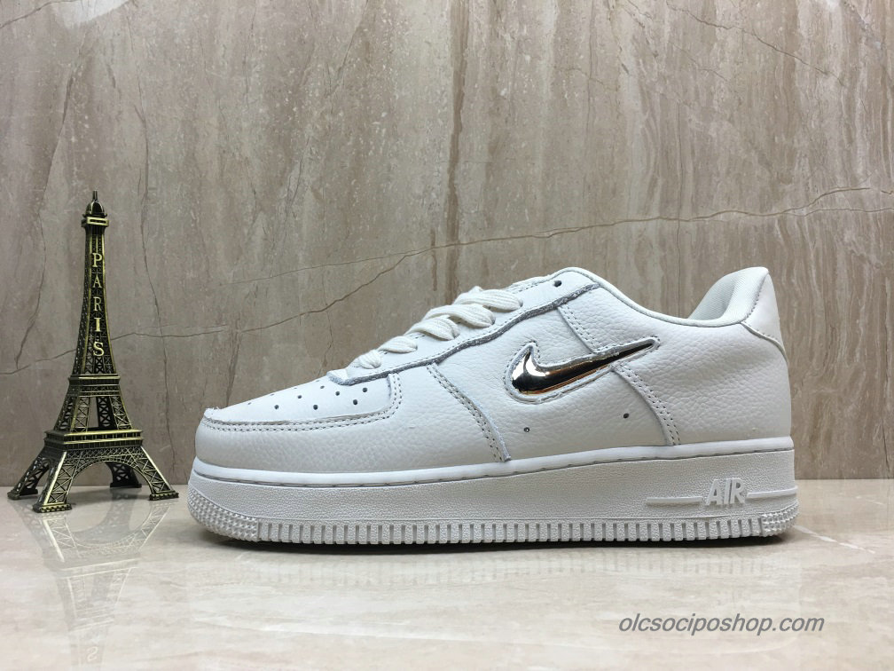 Nike Air Force 1 07 PRM Low Fehér/Ezüst Cipők (AO3814-001)