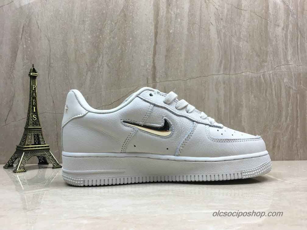 Nike Air Force 1 07 PRM Low Fehér/Ezüst Cipők (AO3814-001)