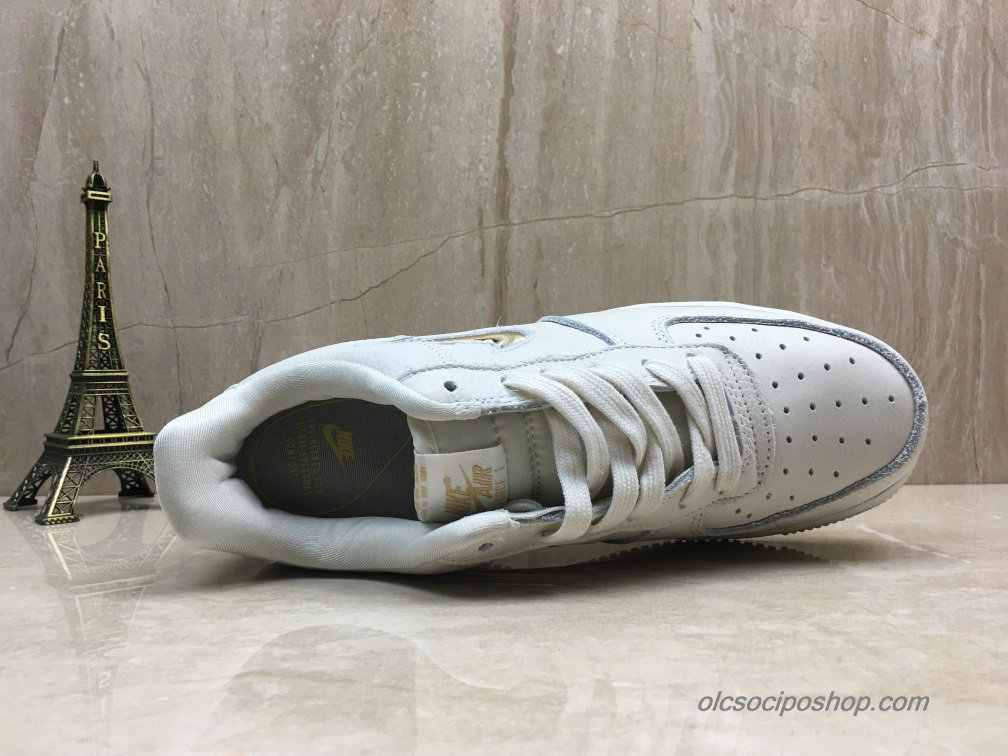 Nike Air Force 1 07 PRM Low Fehér/Ezüst Cipők (AO3814-001)