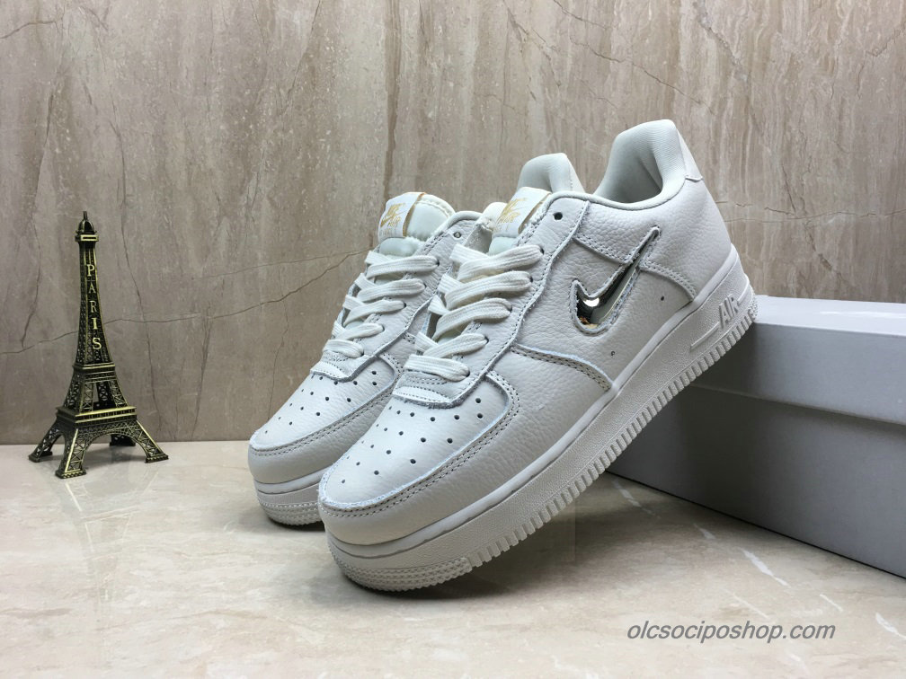 Nike Air Force 1 07 PRM Low Fehér/Ezüst Cipők (AO3814-001)