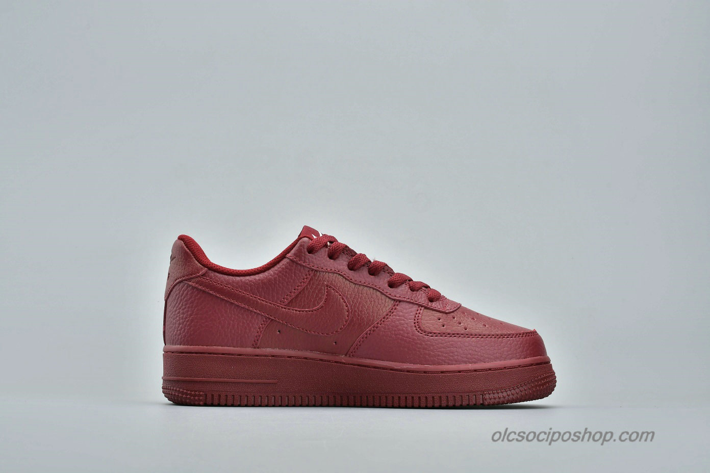 Férfi Nike Air Force 1 Low 07 LTHR Sötét vörös Cipők (AJ7280-600)