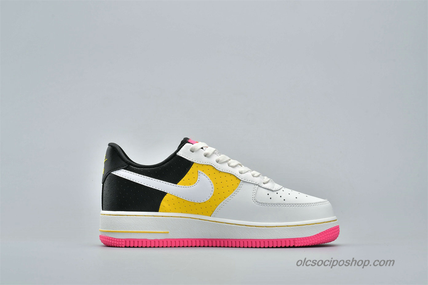 Női Nike Air Force 1 Low 07 SE MOTO Fehér/Sárga/Fekete Cipők (AT2583-100)