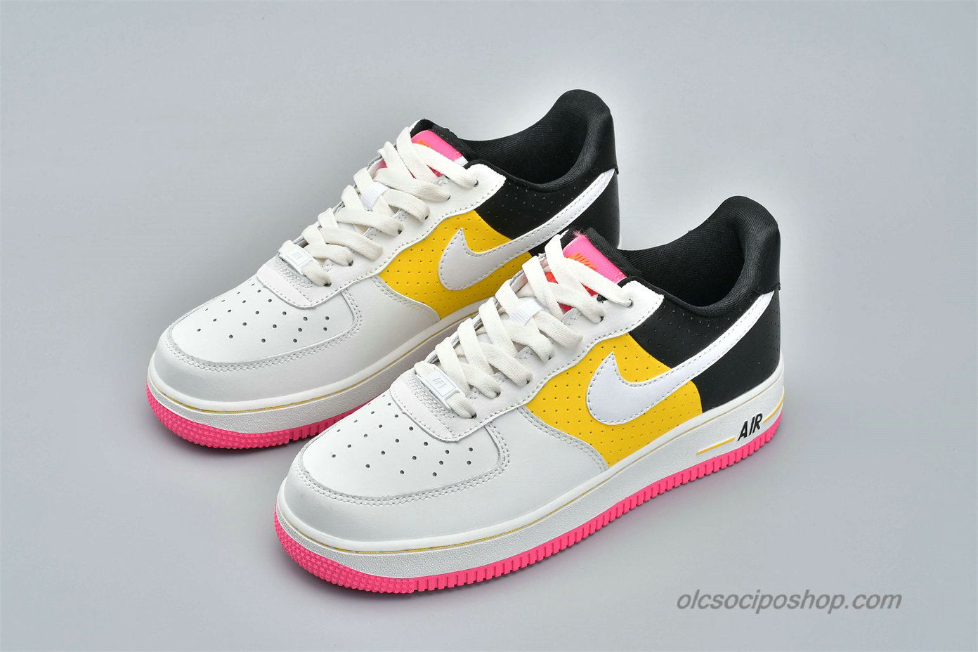 Női Nike Air Force 1 Low 07 SE MOTO Fehér/Sárga/Fekete Cipők (AT2583-100)