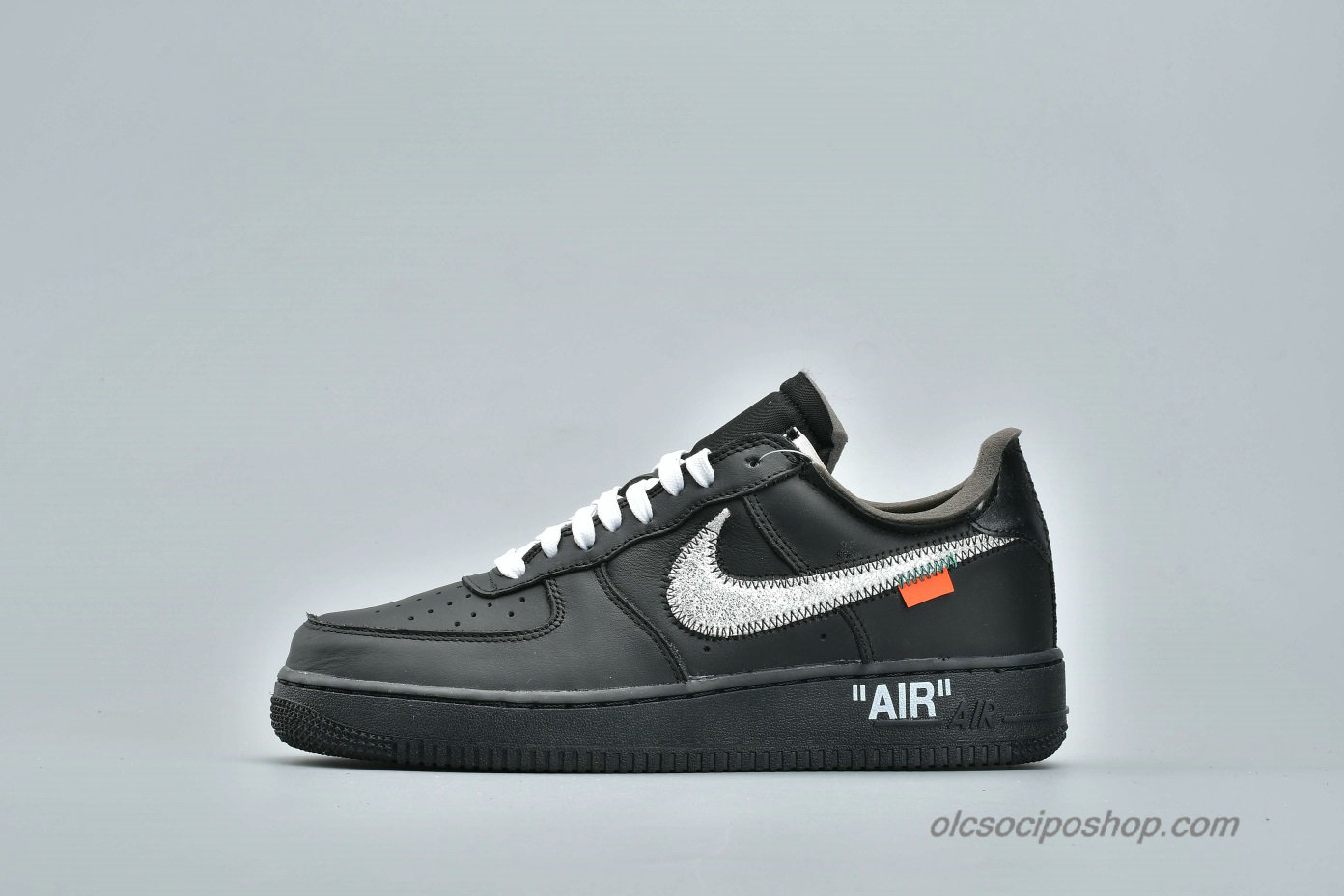 Off-White Nike Air Force 1 Low 07 VIRGIL x MOMA Fekete Cipők (AV5210-001)