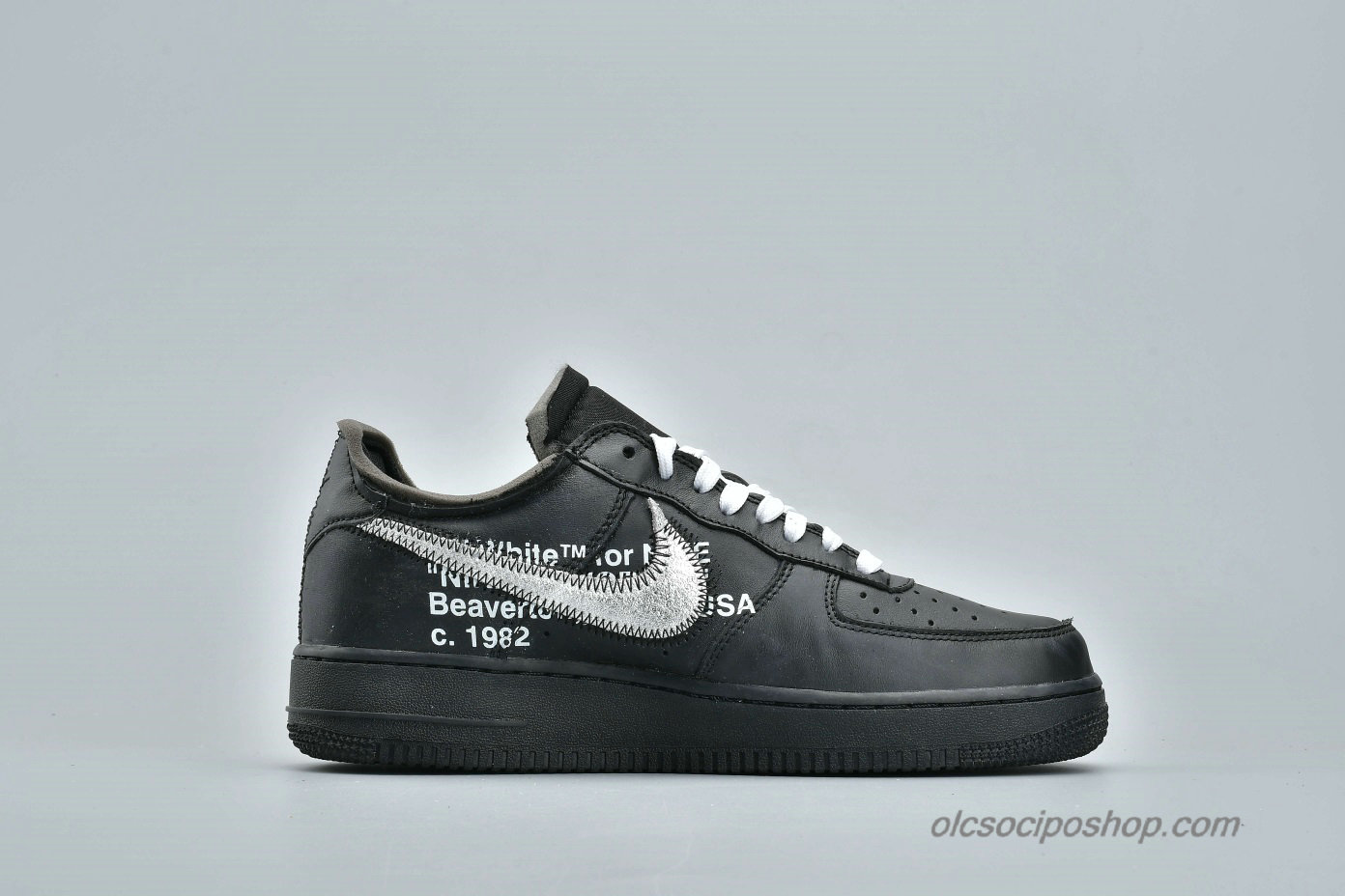 Off-White Nike Air Force 1 Low 07 VIRGIL x MOMA Fekete Cipők (AV5210-001)