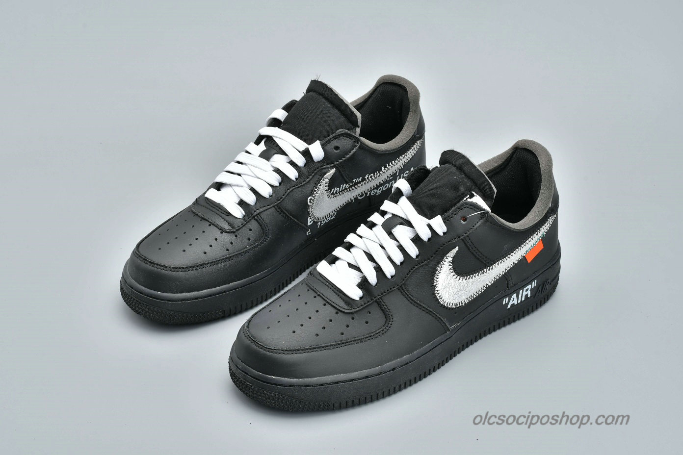 Off-White Nike Air Force 1 Low 07 VIRGIL x MOMA Fekete Cipők (AV5210-001)