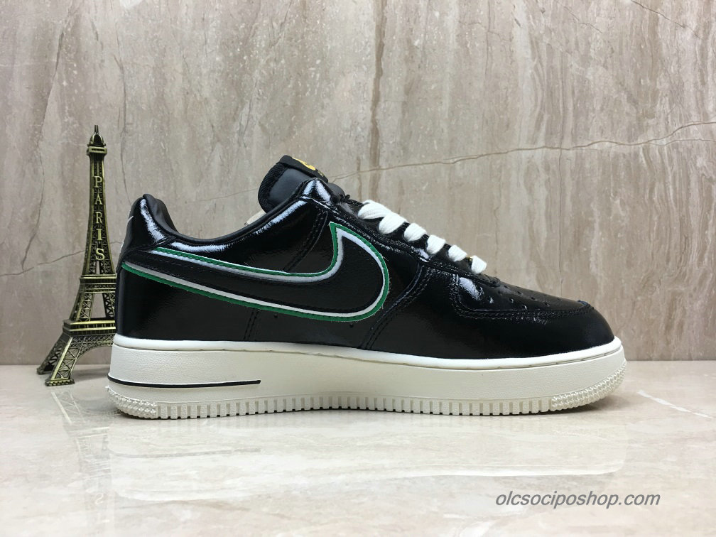 Férfi Nike Air Force 1 Low Fekete/Zöld/Piszkosfehér Cipők (AA4061-200)