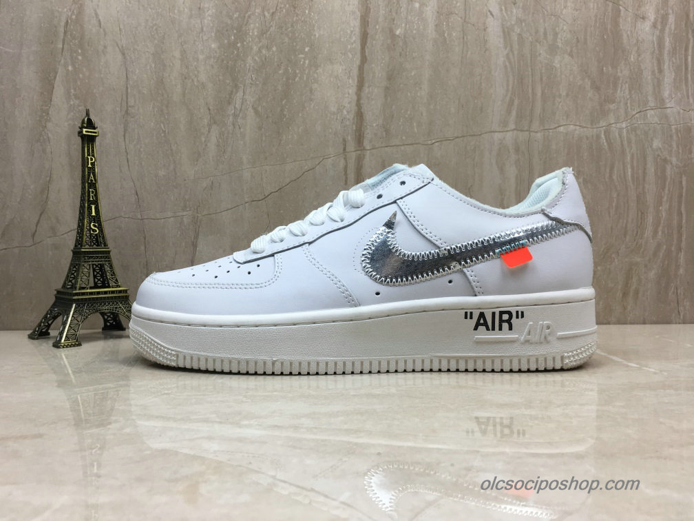 Off-White Nike Air Force 1 Low Fehér/Ezüst Cipők (AA8182-700)