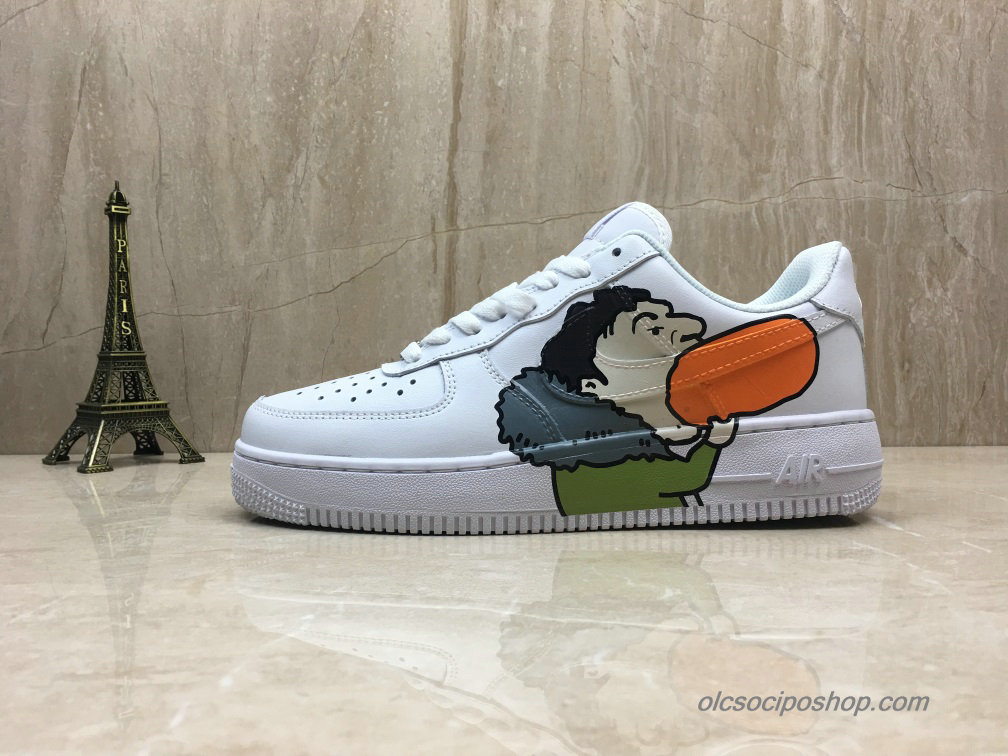 Nike Air Force 1 Low Fehér/Zöld/Szürke/Narancs Cipők (AJ7747-100)