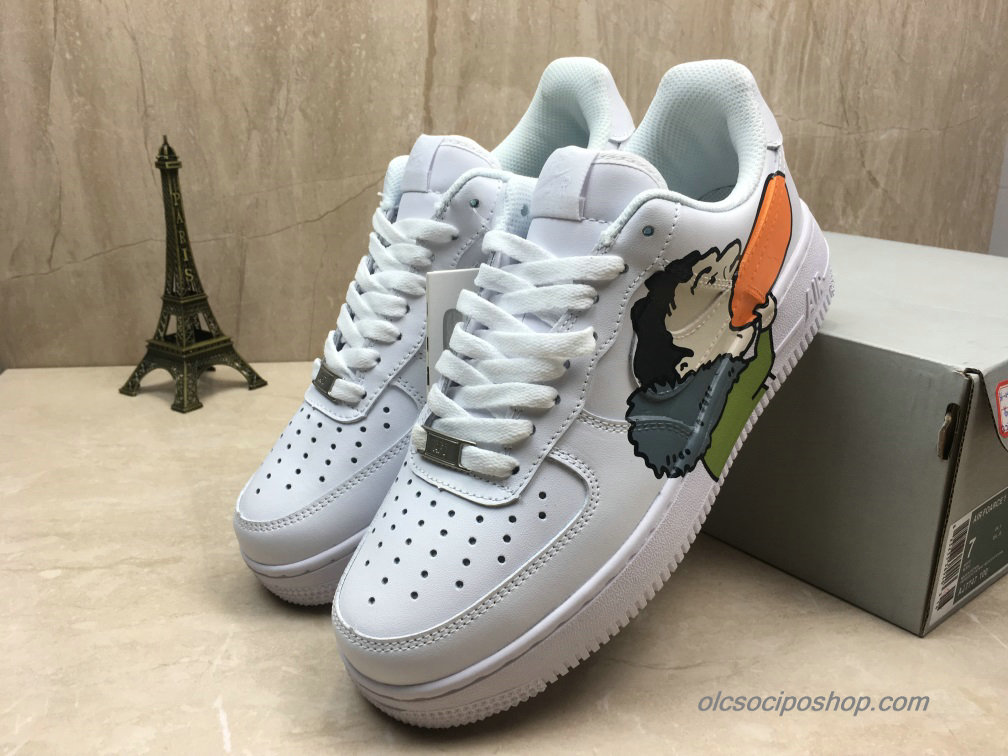 Nike Air Force 1 Low Fehér/Zöld/Szürke/Narancs Cipők (AJ7747-100)