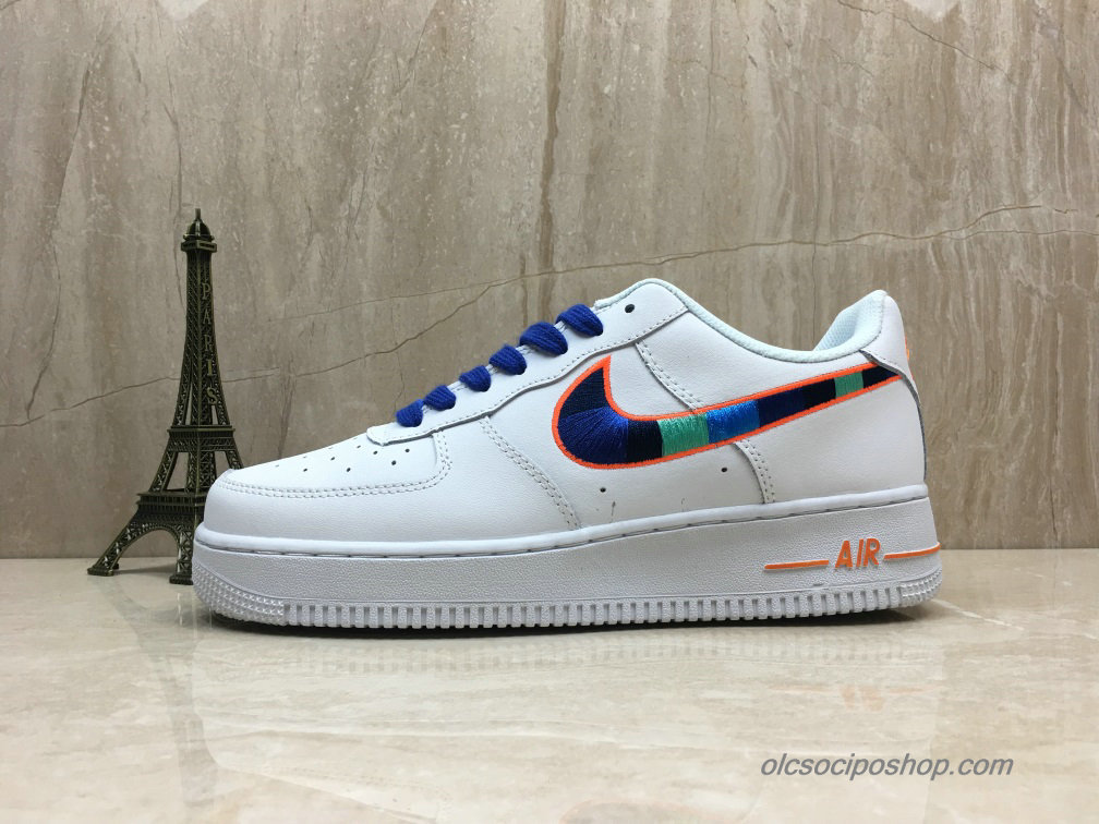 Nike Air Force 1 Low Fehér/Kék/Zöld/Narancs Cipők (AQ3774-303)