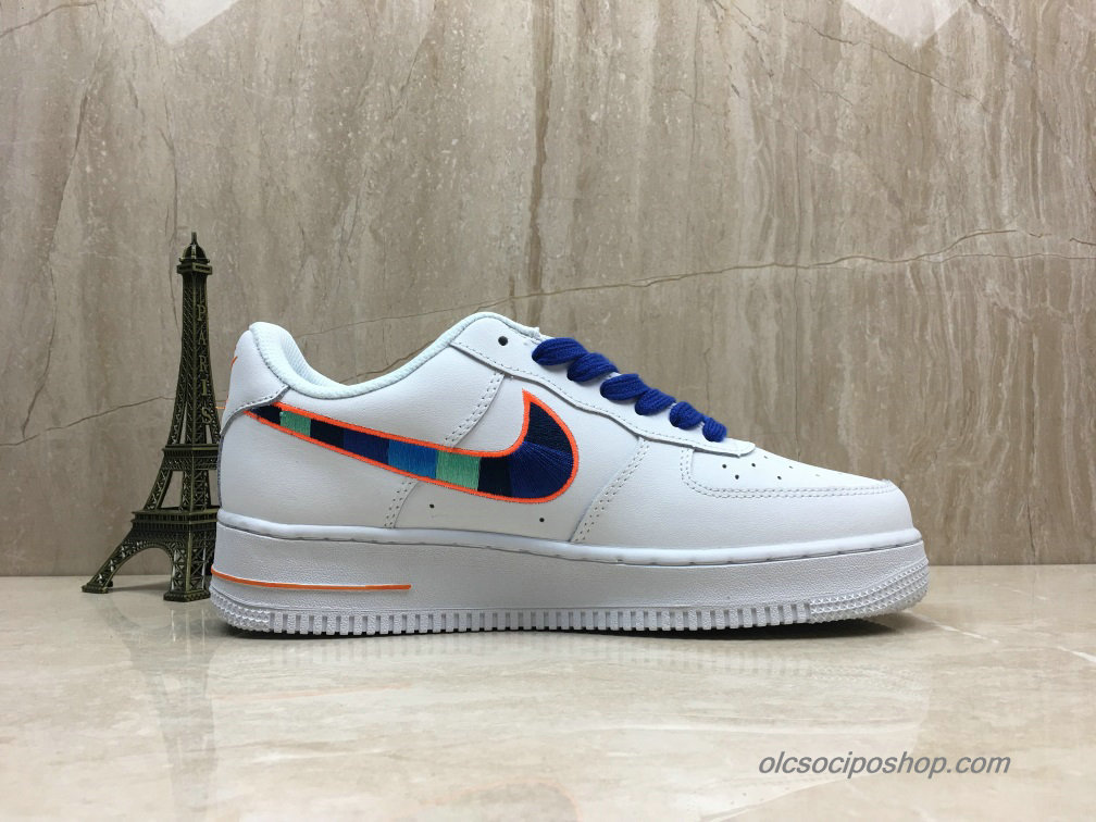 Nike Air Force 1 Low Fehér/Kék/Zöld/Narancs Cipők (AQ3774-303)