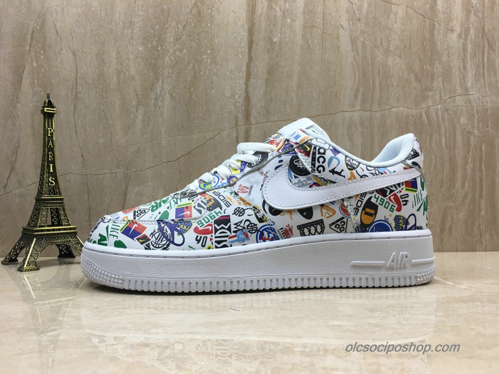 Nike Air Force 1 Low Fehér/Nyomtatás Cipők (AR5395-100)