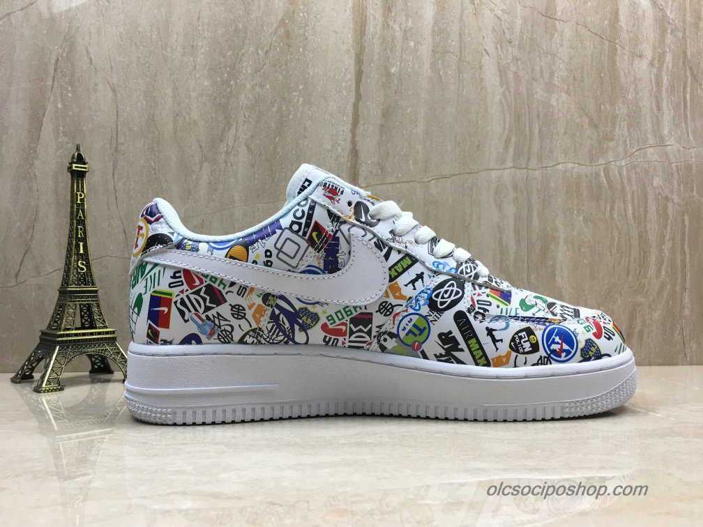 Nike Air Force 1 Low Fehér/Nyomtatás Cipők (AR5395-100)