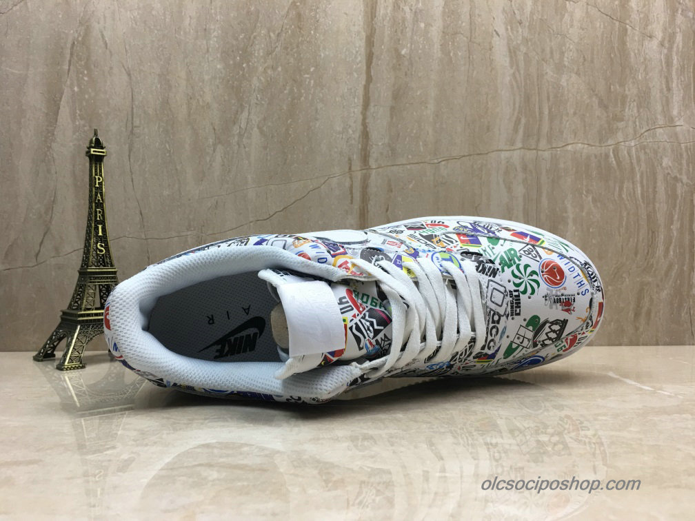 Nike Air Force 1 Low Fehér/Nyomtatás Cipők (AR5395-100)