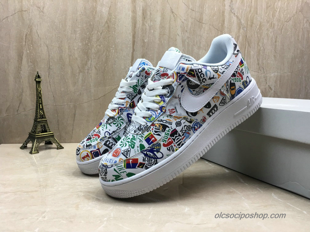 Nike Air Force 1 Low Fehér/Nyomtatás Cipők (AR5395-100)