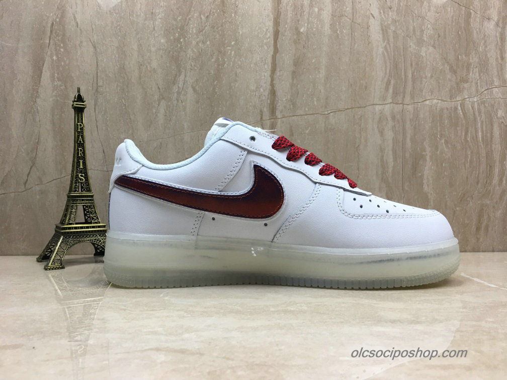 Nike Air Force 1 Low Fehér/Sötét vörös Cipők (BQ8448-100)