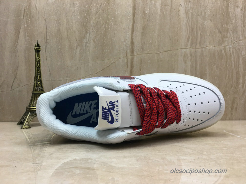 Nike Air Force 1 Low Fehér/Sötét vörös Cipők (BQ8448-100)