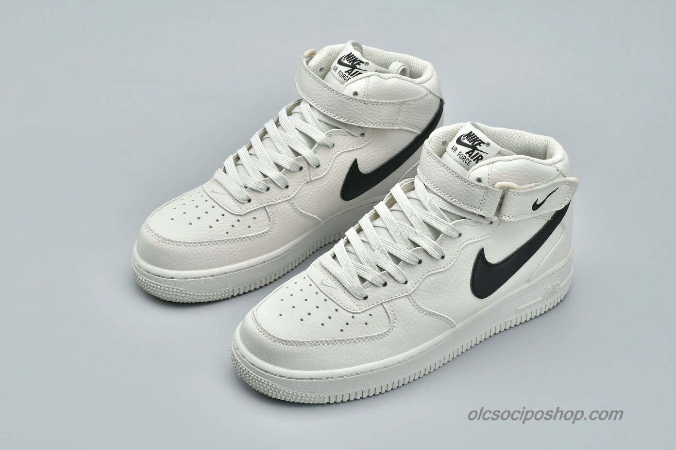 Nike Air Force 1 Mid 07 Piszkosfehér/Fekete Cipők (315123-047)