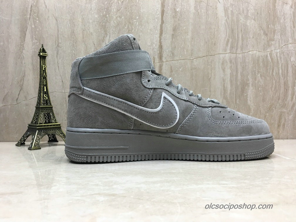 Férfi Nike Air Force 1 Mid Suede Sötétszürke Cipők (AA1118-003)