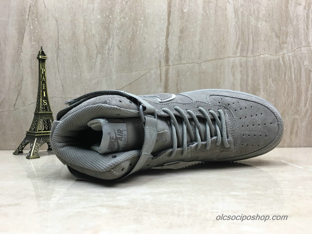 Férfi Nike Air Force 1 Mid Suede Sötétszürke Cipők (AA1118-003)